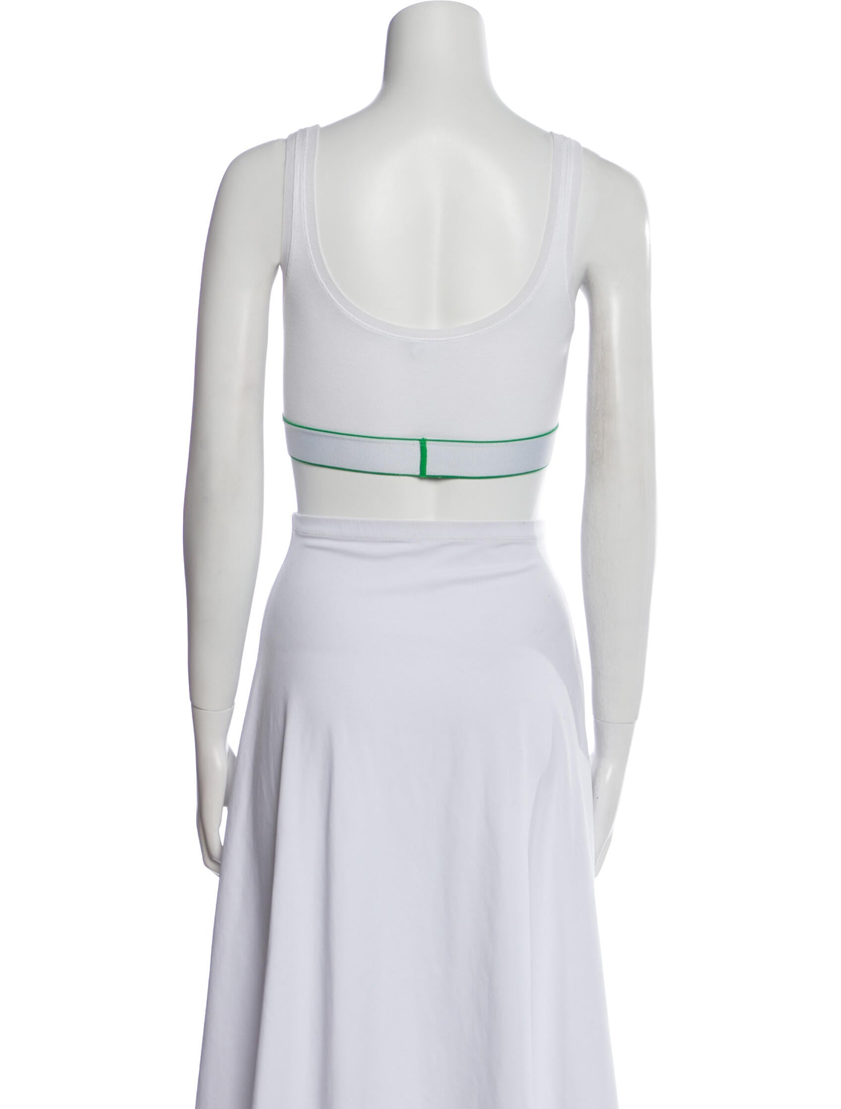 Bottega Veneta Scoop Neck Sleeveless Crop Top